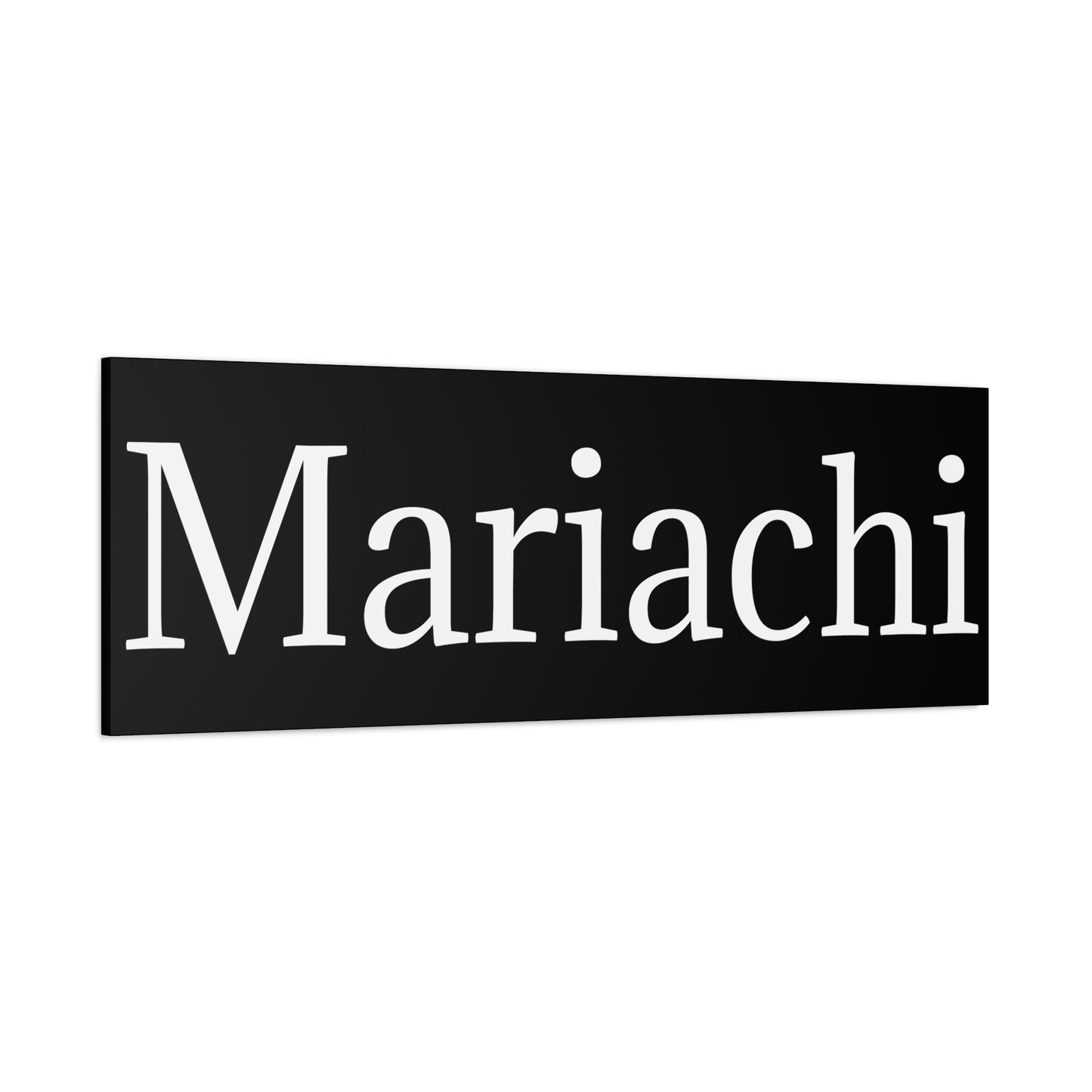 White Mariachi Matte Canvas, Stretched, 1.25"