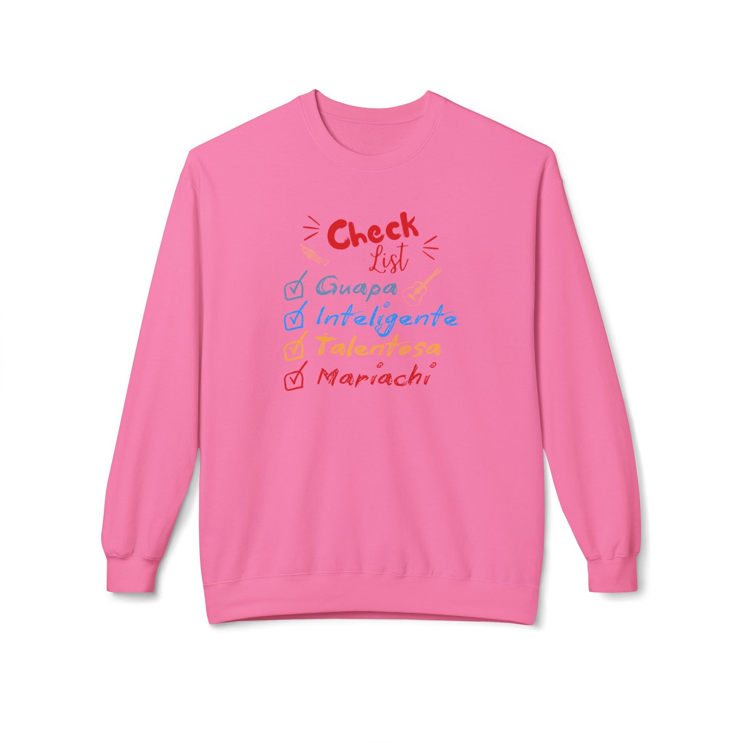 Checklist Guapa Unisex Midweight Softstyle Fleece Crewneck Sweatshirt
