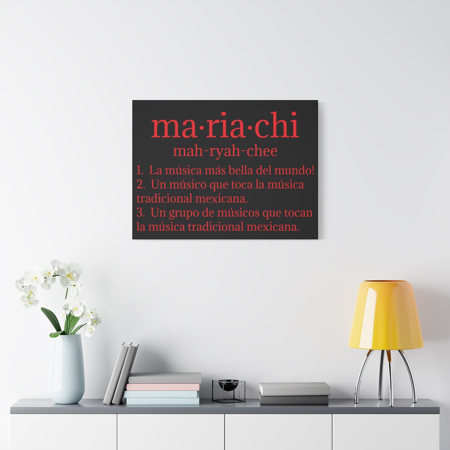 Red Mariachi Definition Business Matte Canvas, Stretched, 1.25"
