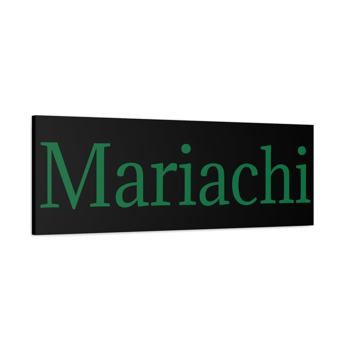 Green Mariachi Matte Canvas, Stretched, 1.25"