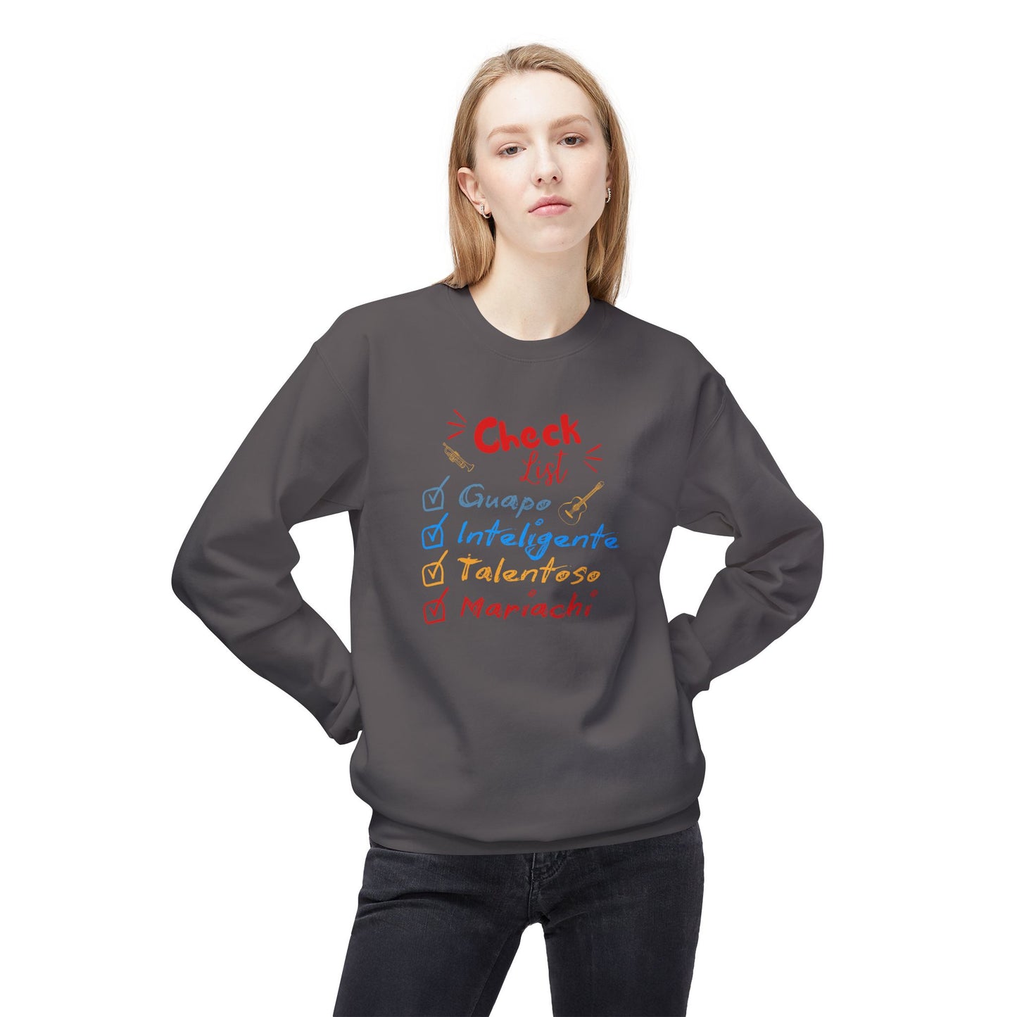 Checklist Guapo Unisex Midweight Softstyle Fleece Crewneck Sweatshirt