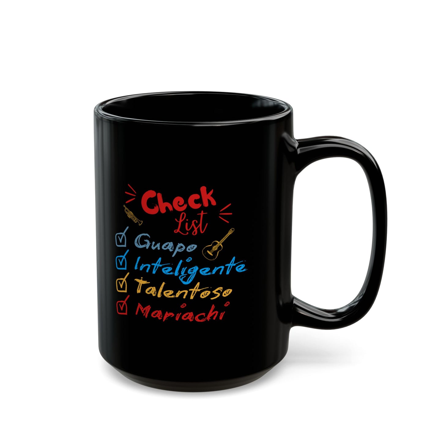Checklist Guapo Black Mug (11oz, 15oz)