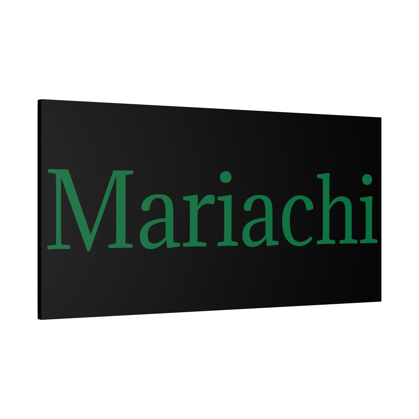 Green Mariachi Matte Canvas, Stretched, 1.25"