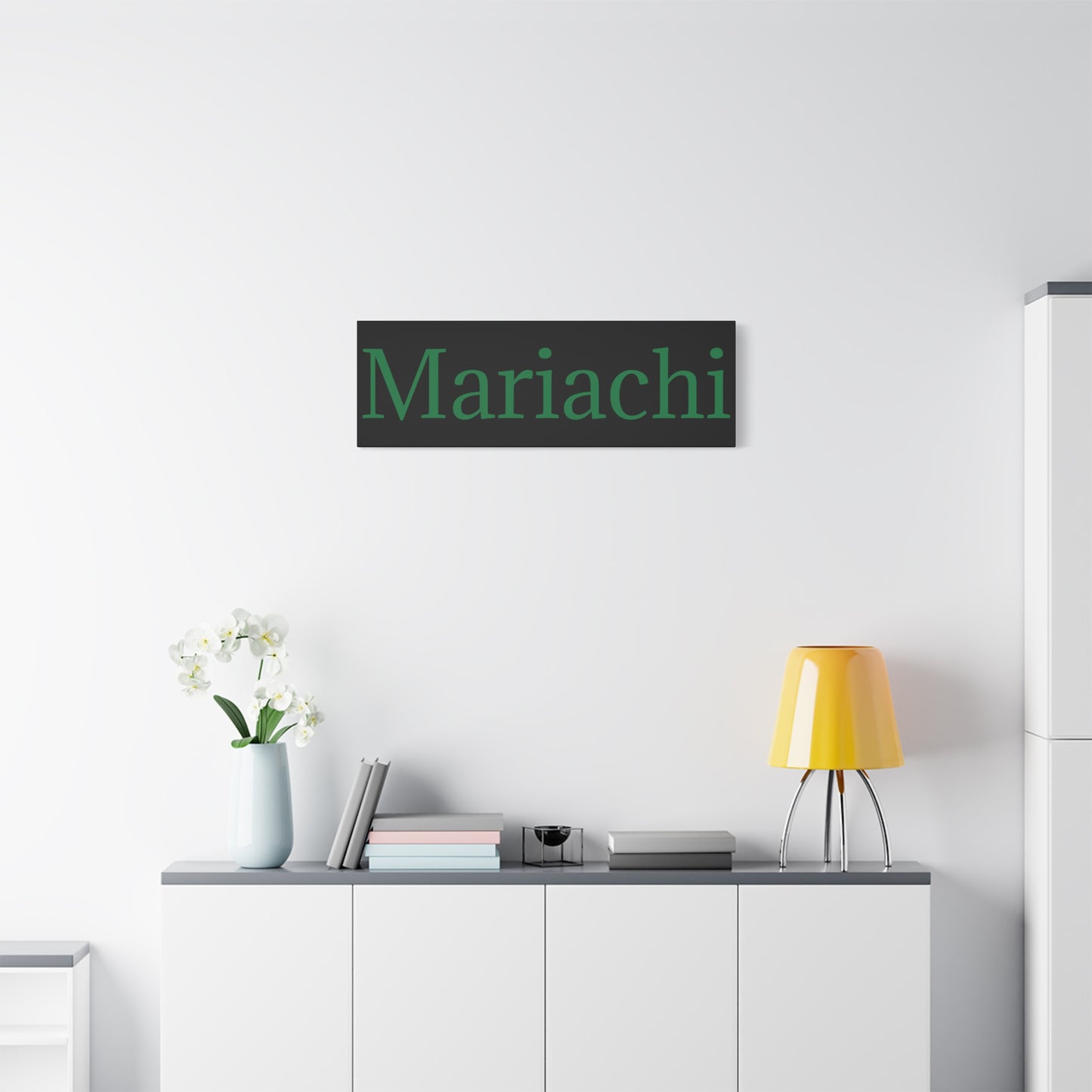 Green Mariachi Matte Canvas, Stretched, 1.25"