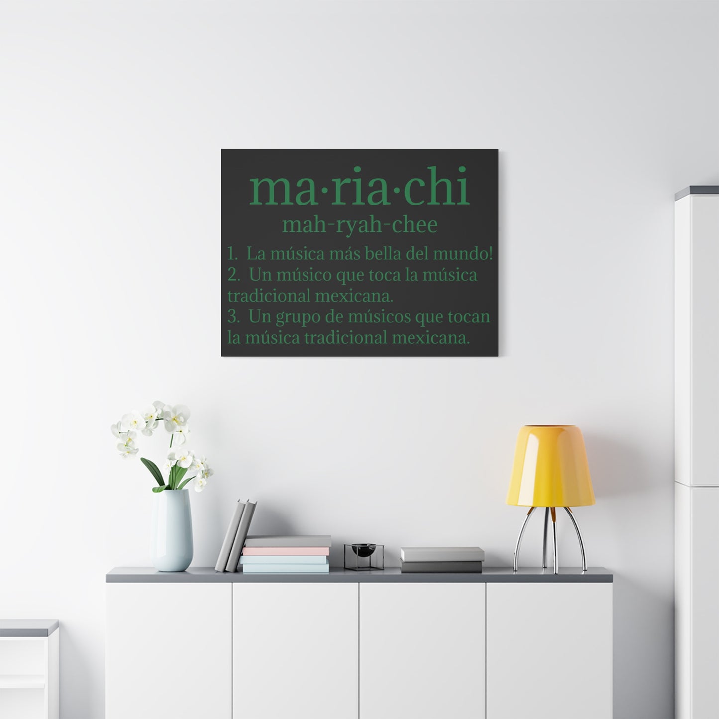 Green Mariachi Definition Business Matte Canvas, Stretched, 1.25"