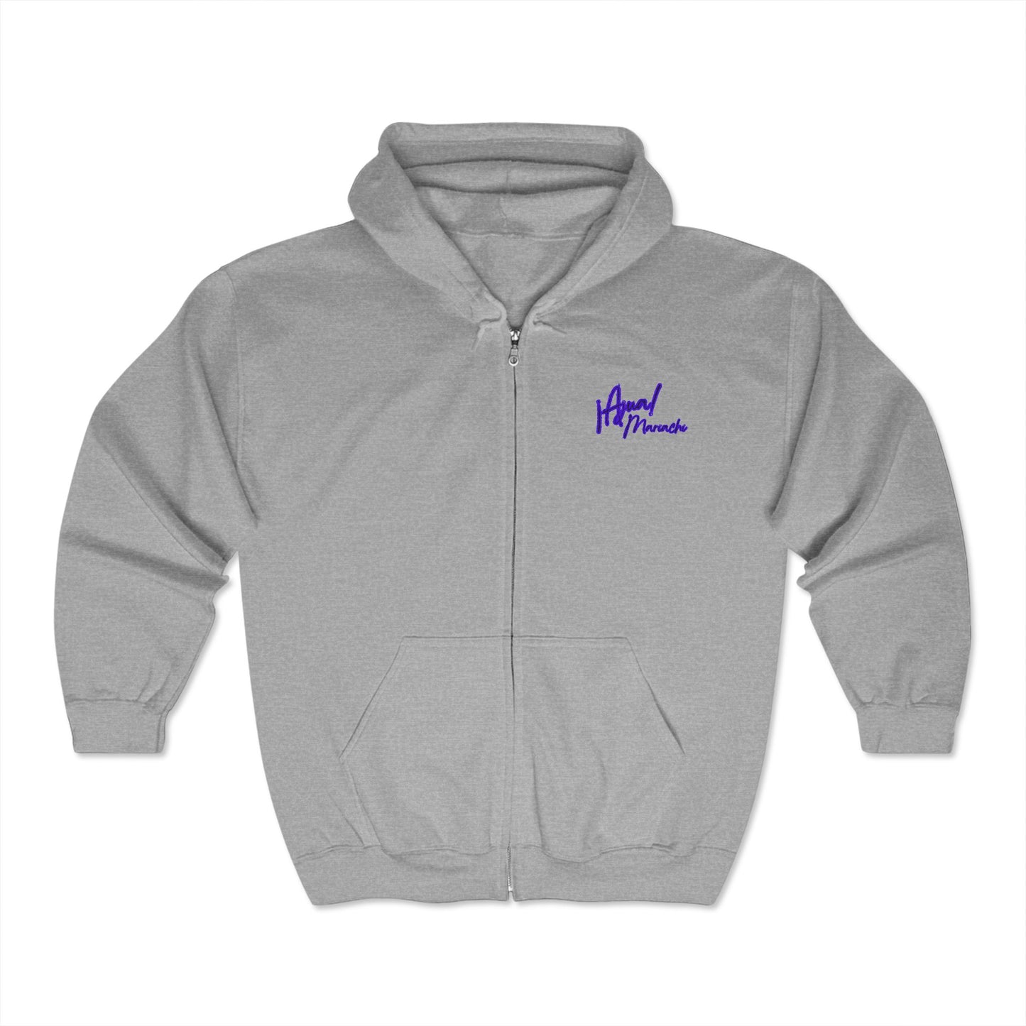 Purple Ajua Unisex Heavy Blend™ Full Zip Hooded Sweatshirt