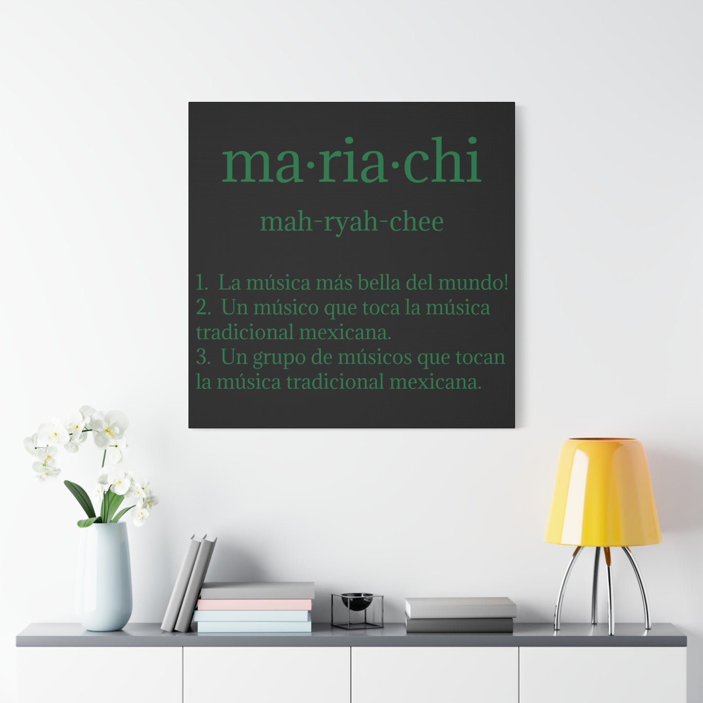 Green Mariachi Definition Business Matte Canvas, Stretched, 1.25"