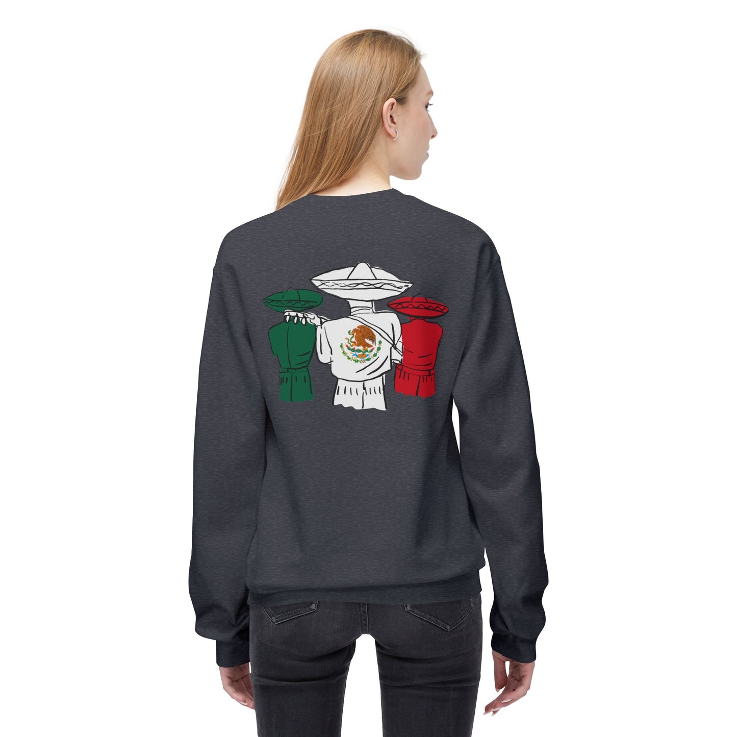 Flag Unisex Midweight Softstyle Fleece Crewneck Sweatshirt