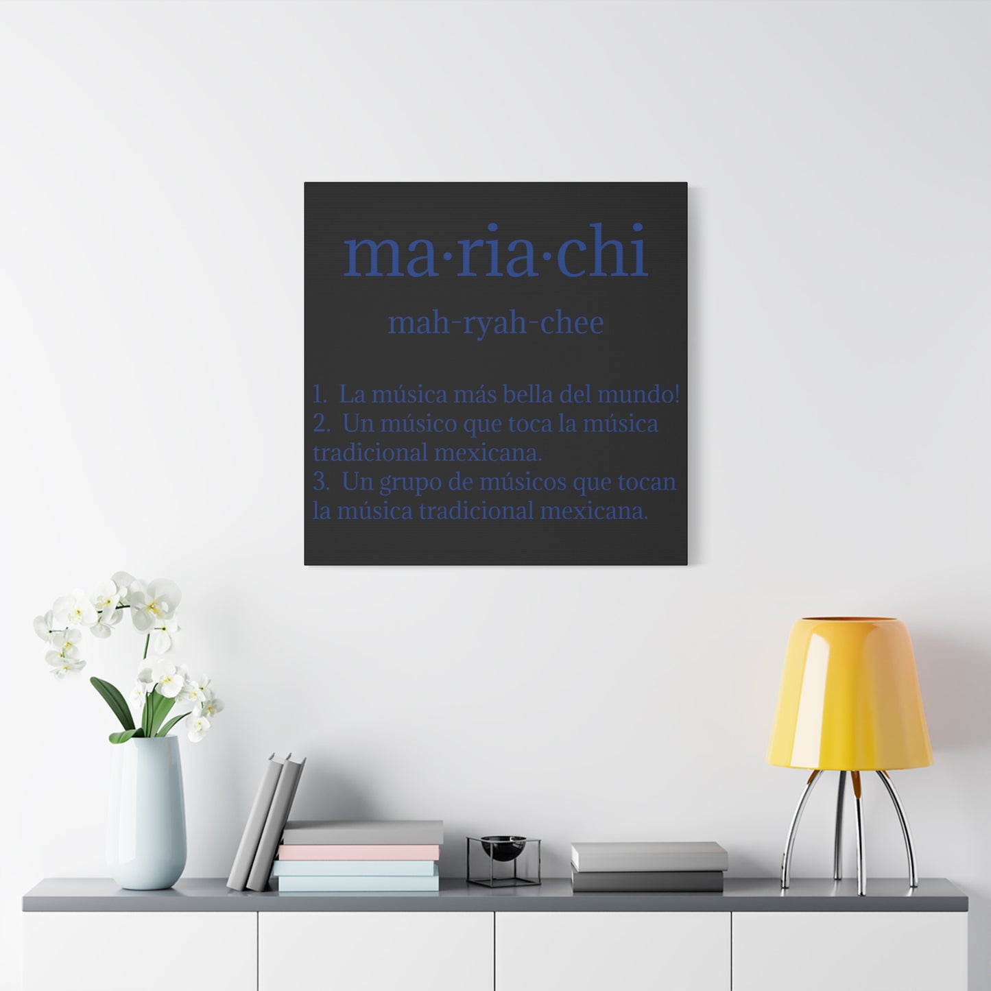 Blue Mariachi Definition Business Matte Canvas, Stretched, 1.25"