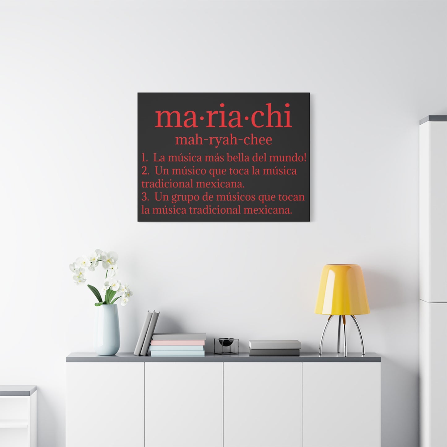 Red Mariachi Definition Business Matte Canvas, Stretched, 1.25"