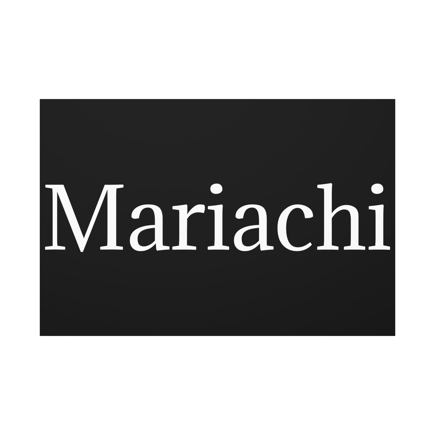White Mariachi Matte Canvas, Stretched, 1.25"
