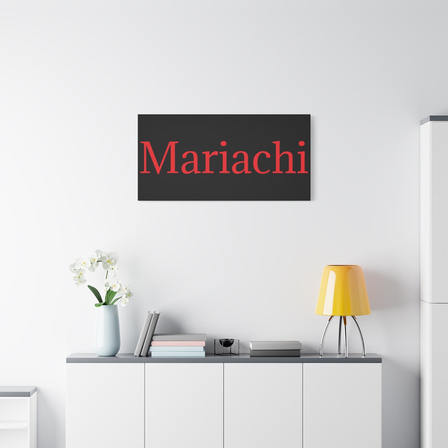 Red Mariachi Matte Canvas, Stretched, 1.25"