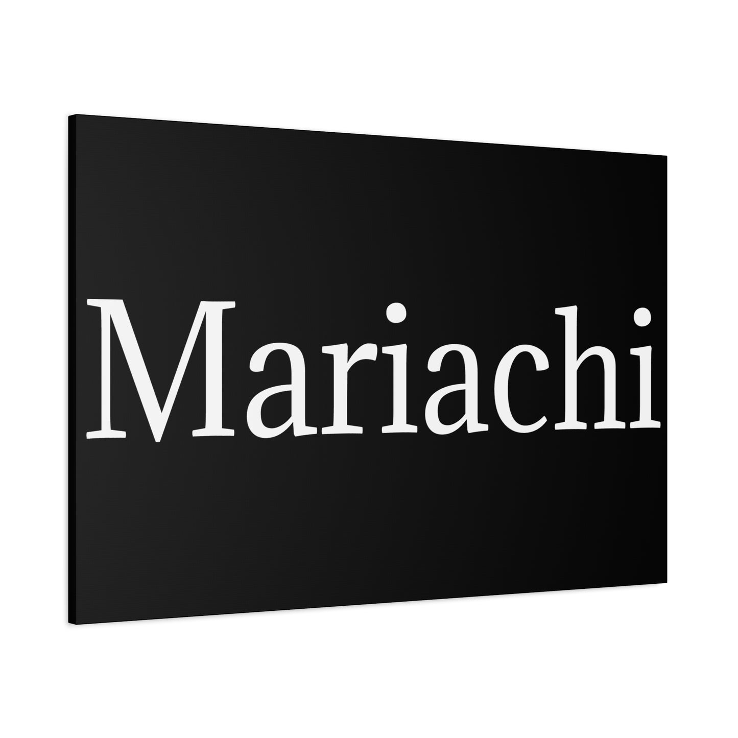 White Mariachi Matte Canvas, Stretched, 1.25"