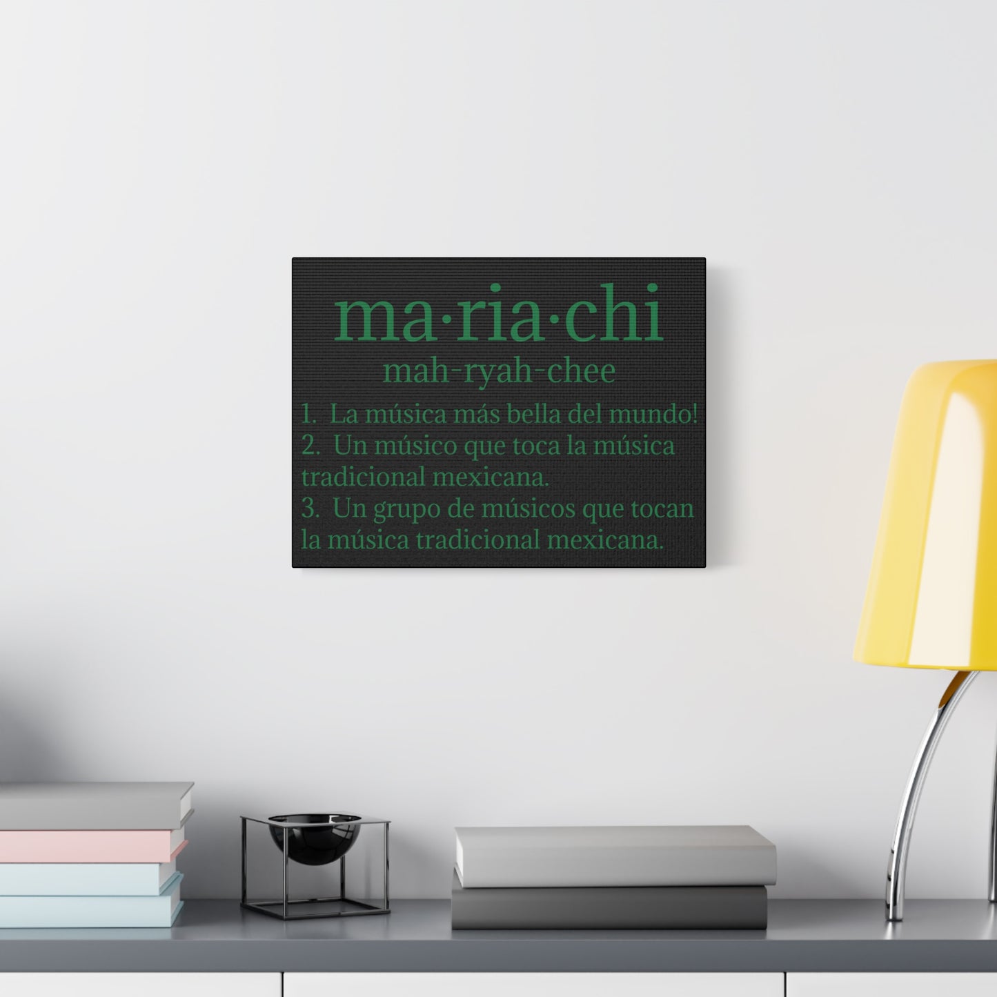 Green Mariachi Definition Business Matte Canvas, Stretched, 1.25"