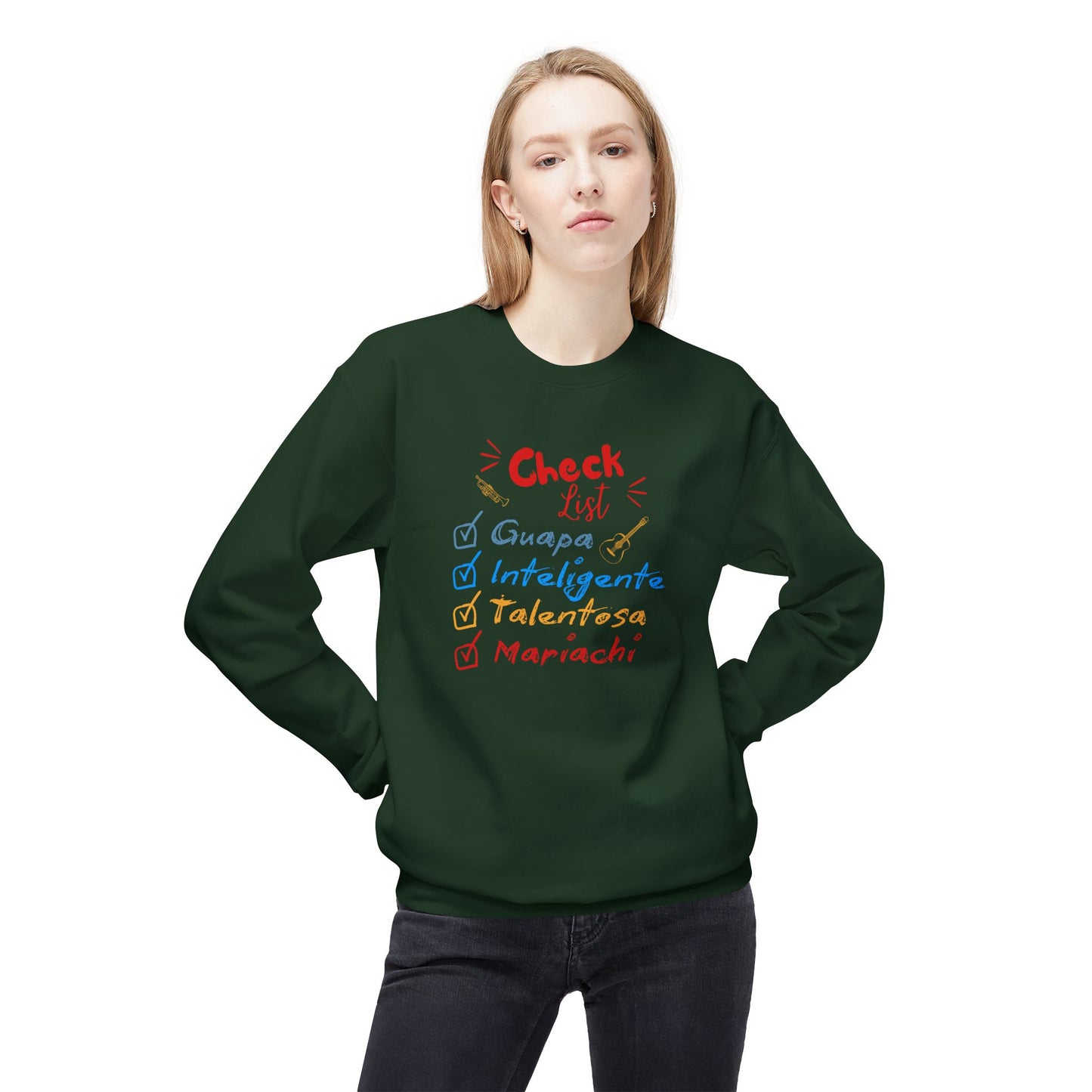 Checklist Guapa Unisex Midweight Softstyle Fleece Crewneck Sweatshirt