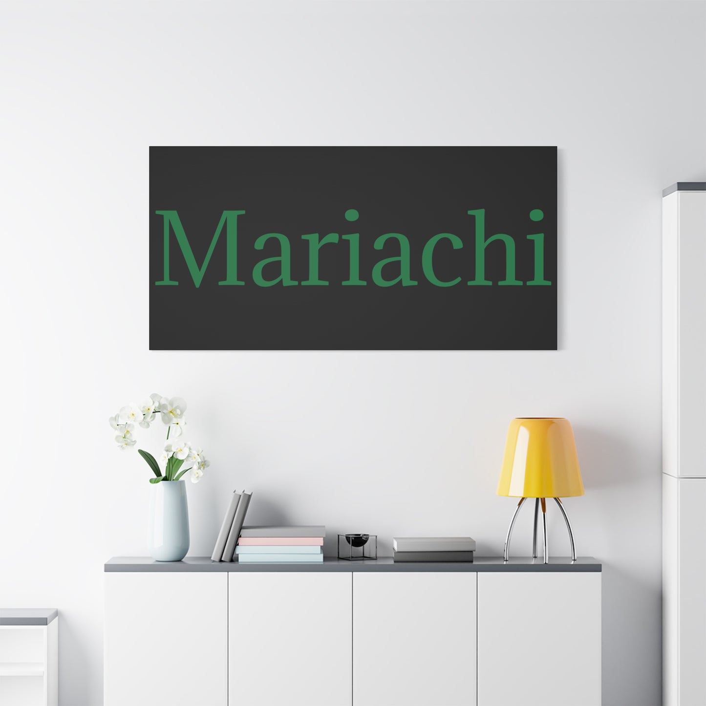 Green Mariachi Matte Canvas, Stretched, 1.25"