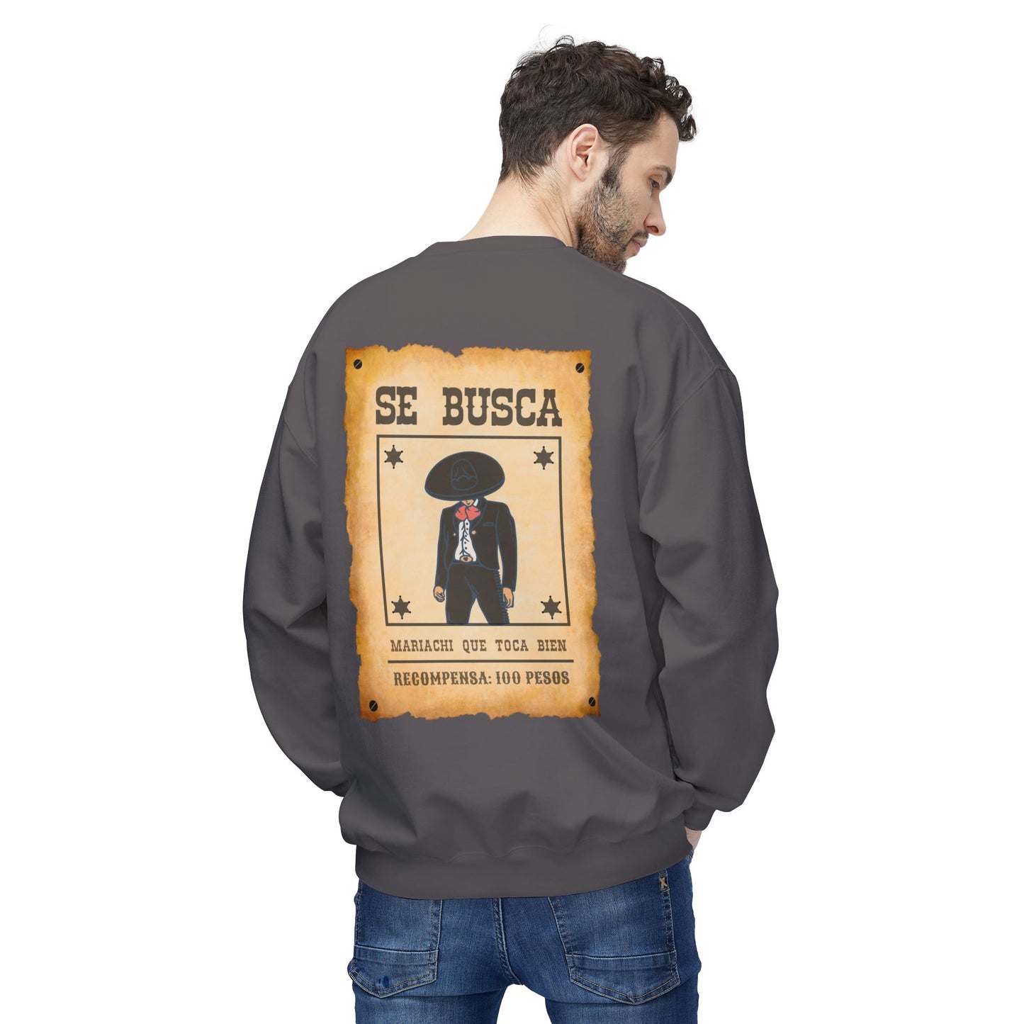 Wanted Mariachi Toca Unisex Midweight Softstyle Fleece Crewneck Sweatshirt
