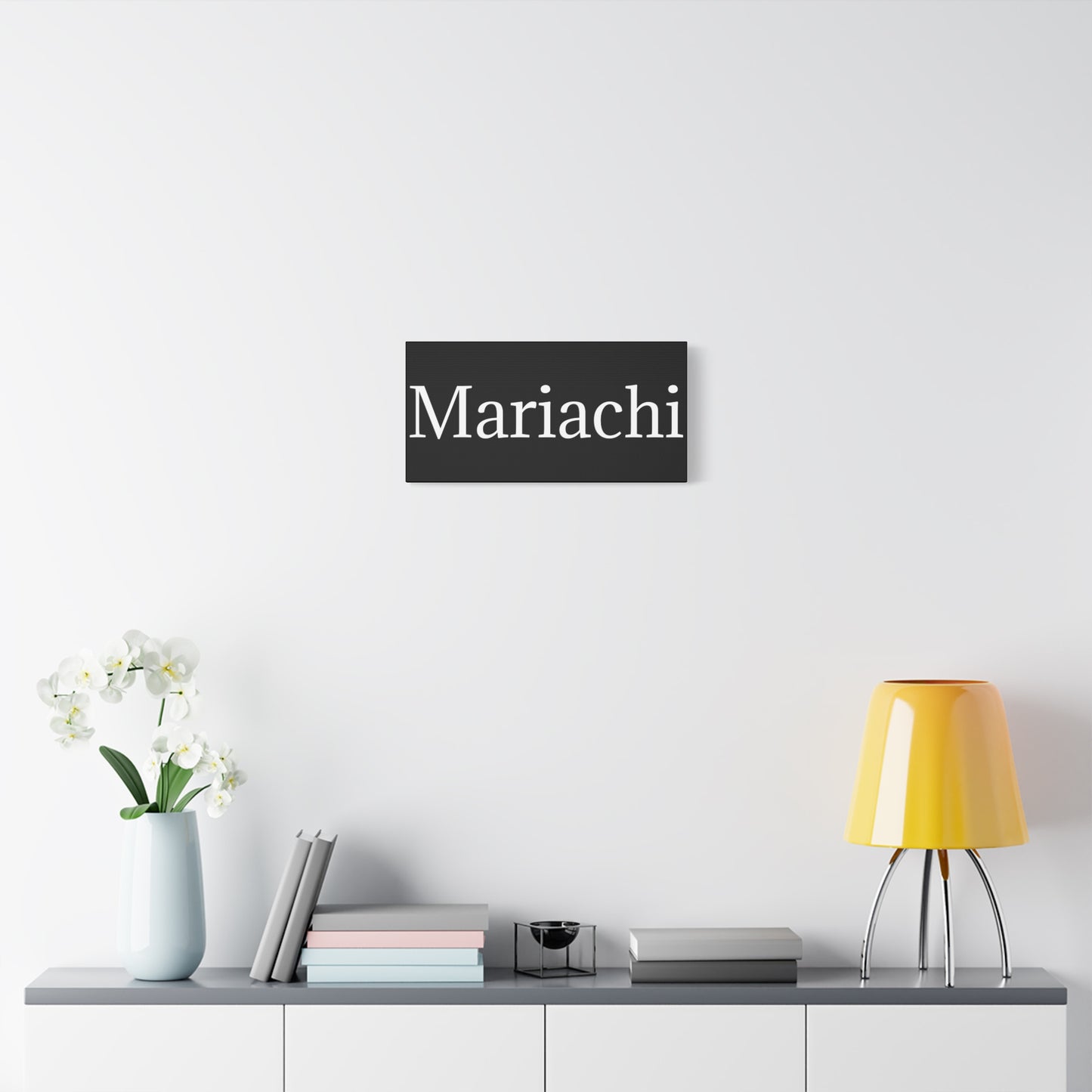 White Mariachi Matte Canvas, Stretched, 1.25"