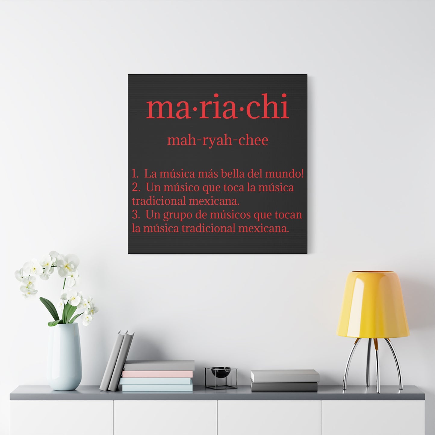 Red Mariachi Definition Business Matte Canvas, Stretched, 1.25"