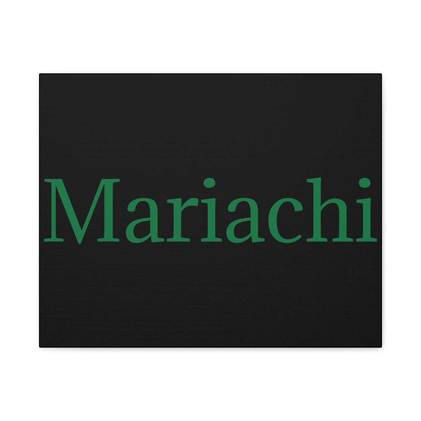 Green Mariachi Matte Canvas, Stretched, 1.25"