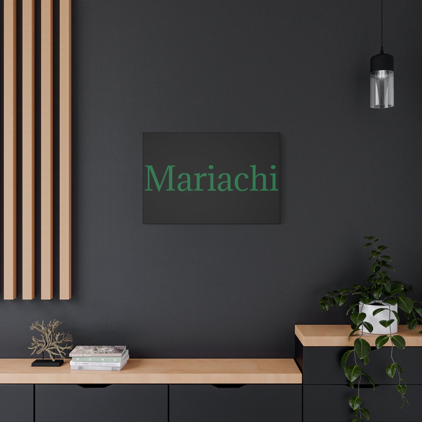 Green Mariachi Matte Canvas, Stretched, 1.25"