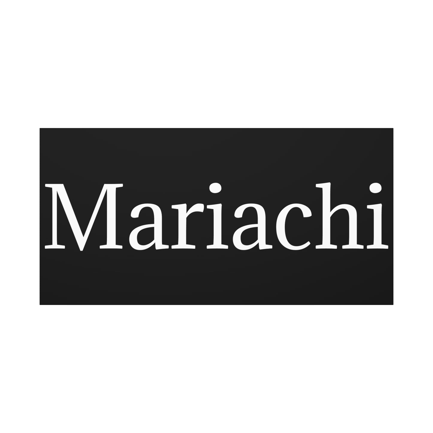 White Mariachi Matte Canvas, Stretched, 1.25"