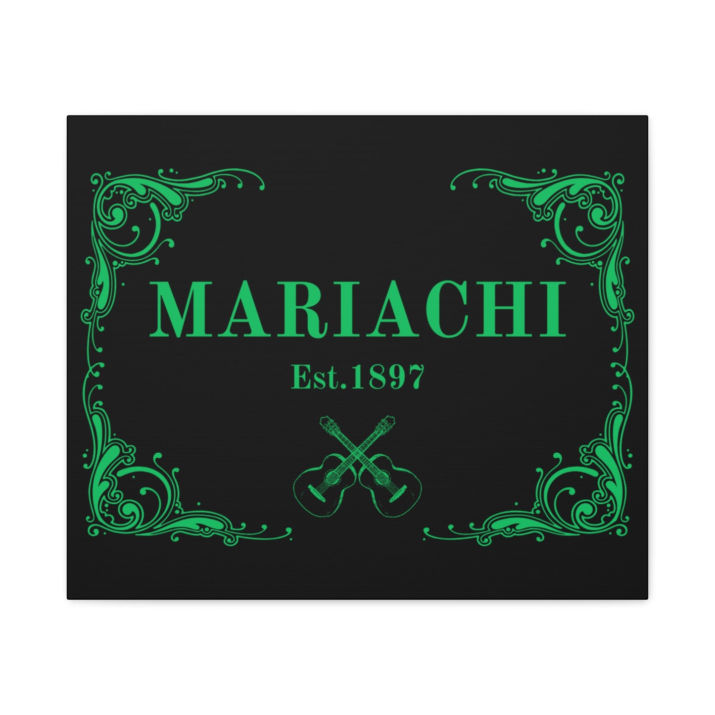 Green Mariachi Established Matte Canvas, Stretched, 1.25"