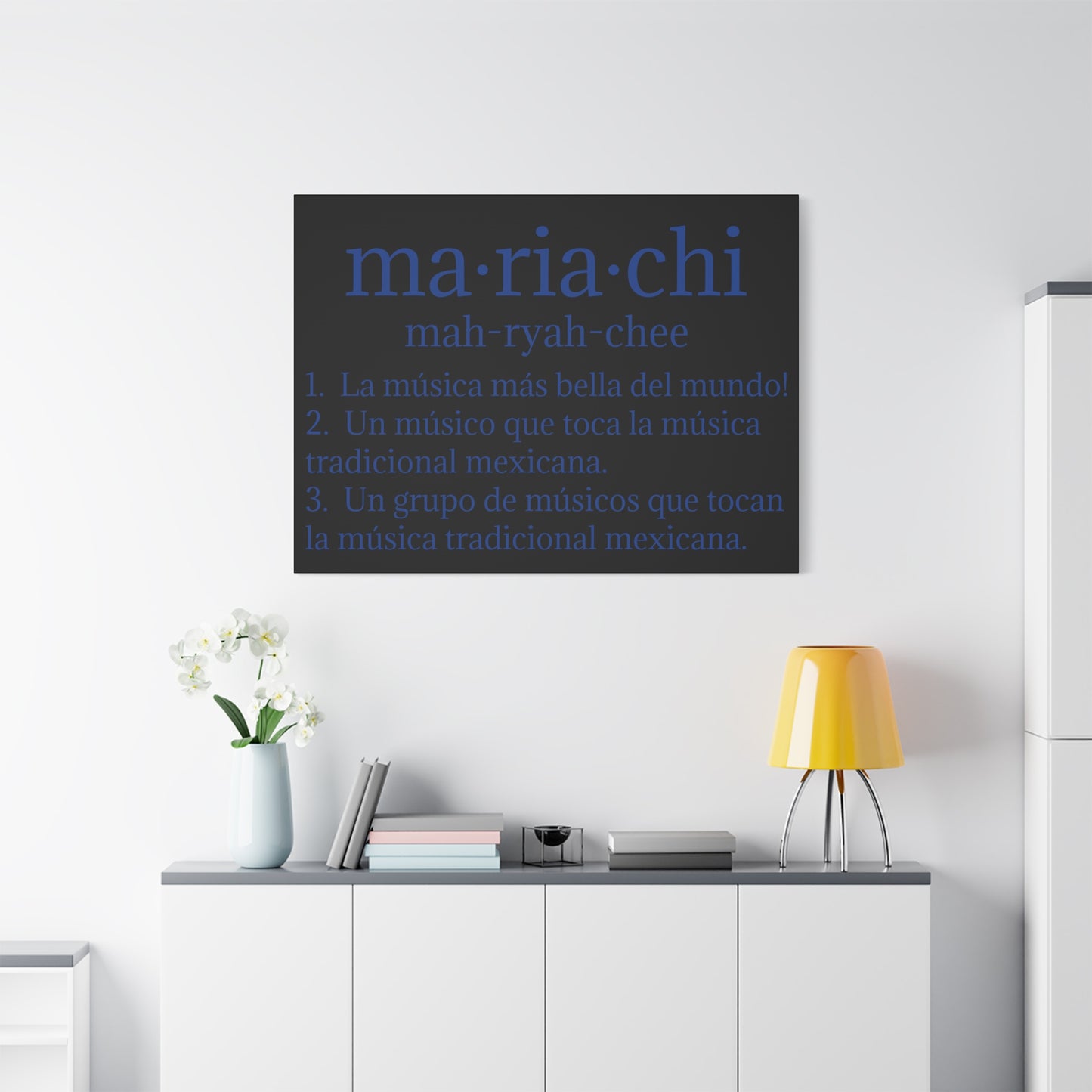 Blue Mariachi Definition Business Matte Canvas, Stretched, 1.25"