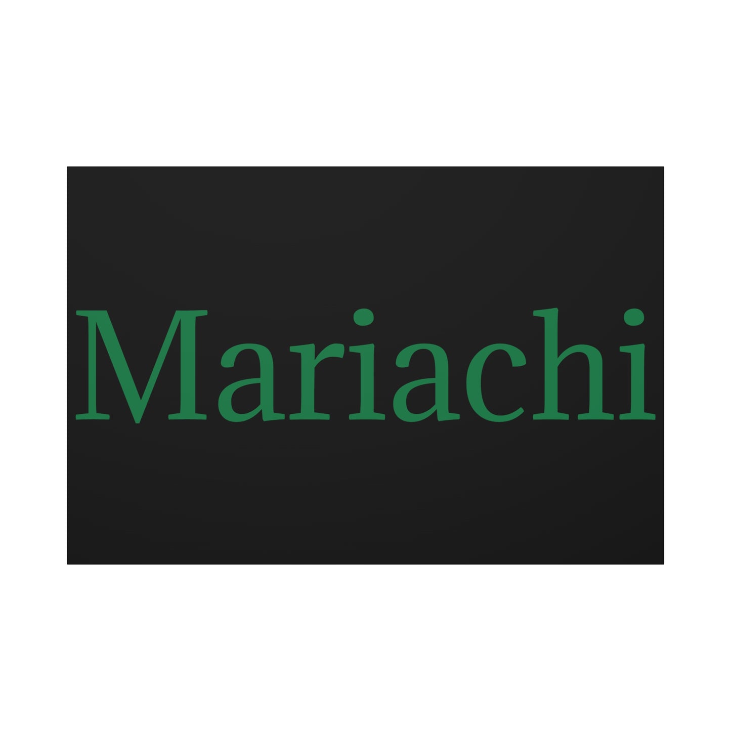 Green Mariachi Matte Canvas, Stretched, 1.25"