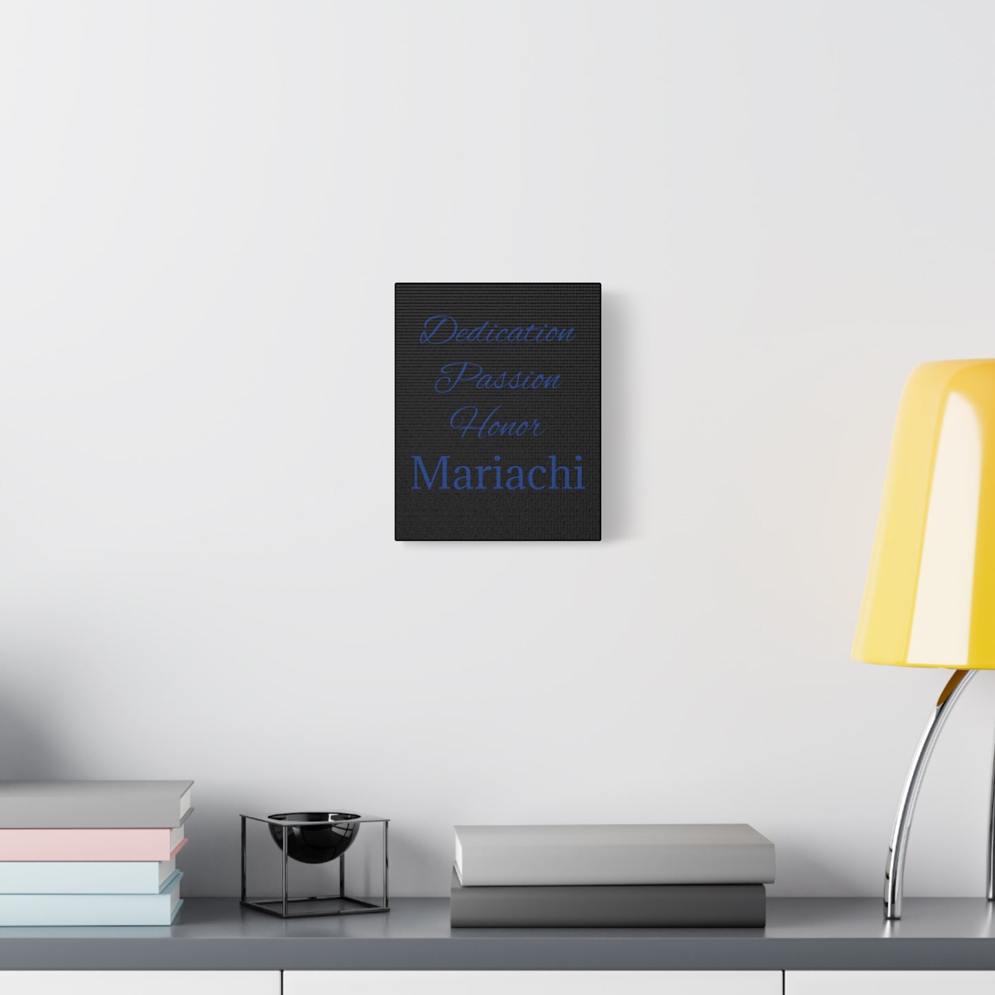 Blue Dedication Passion Honor Matte Canvas, Stretched, 1.25"