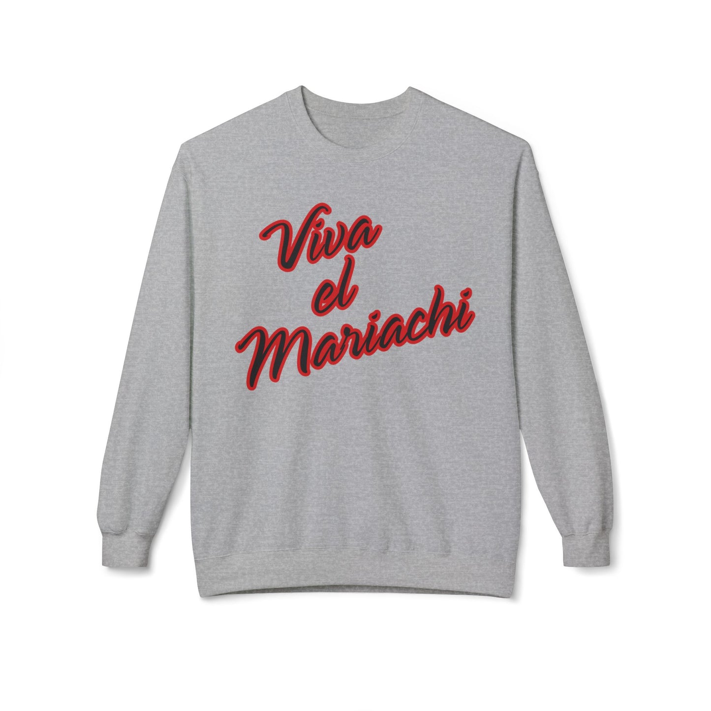 Red Viva El Mariachi Unisex Midweight Softstyle Fleece Crewneck Sweatshirt