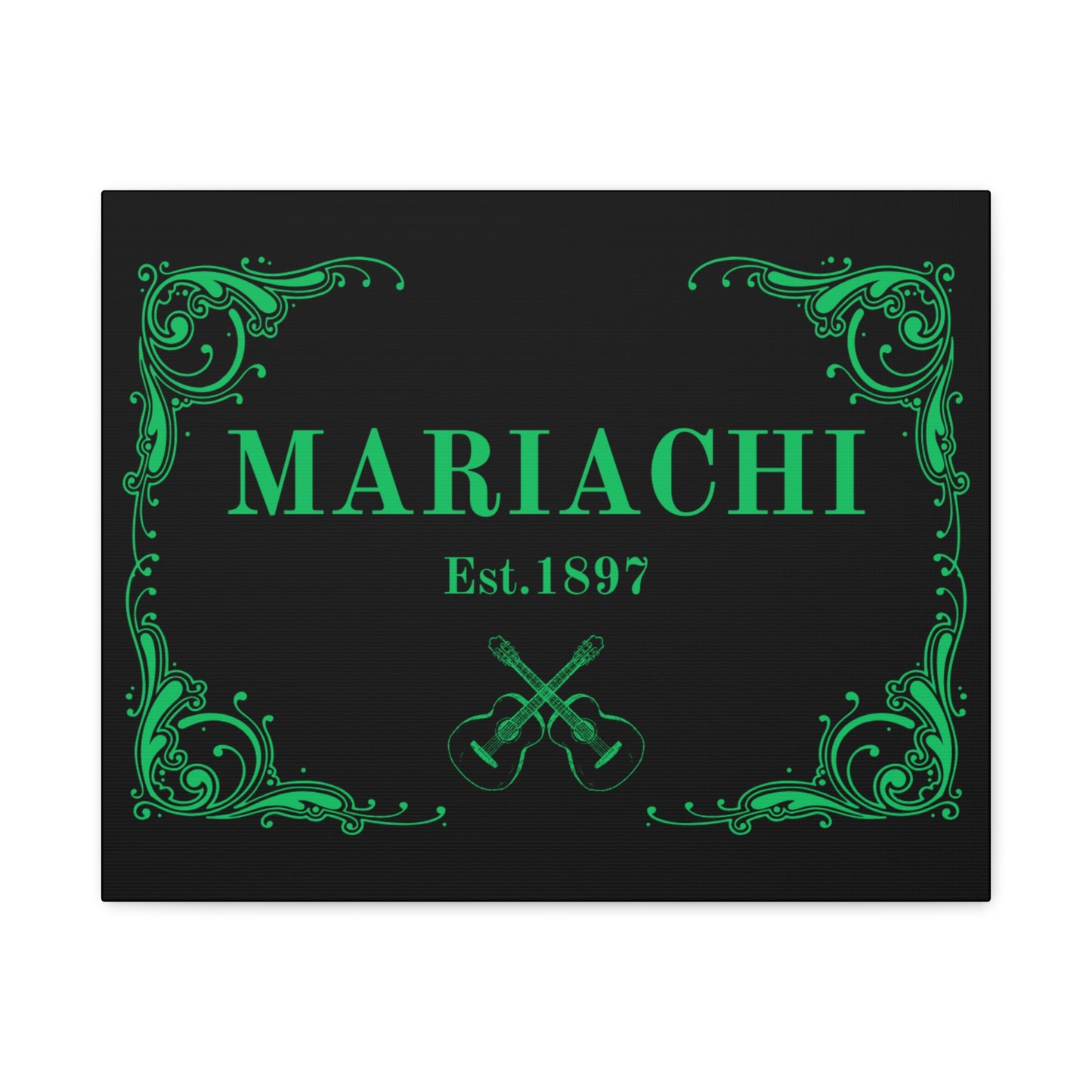 Green Mariachi Established Matte Canvas, Stretched, 1.25"