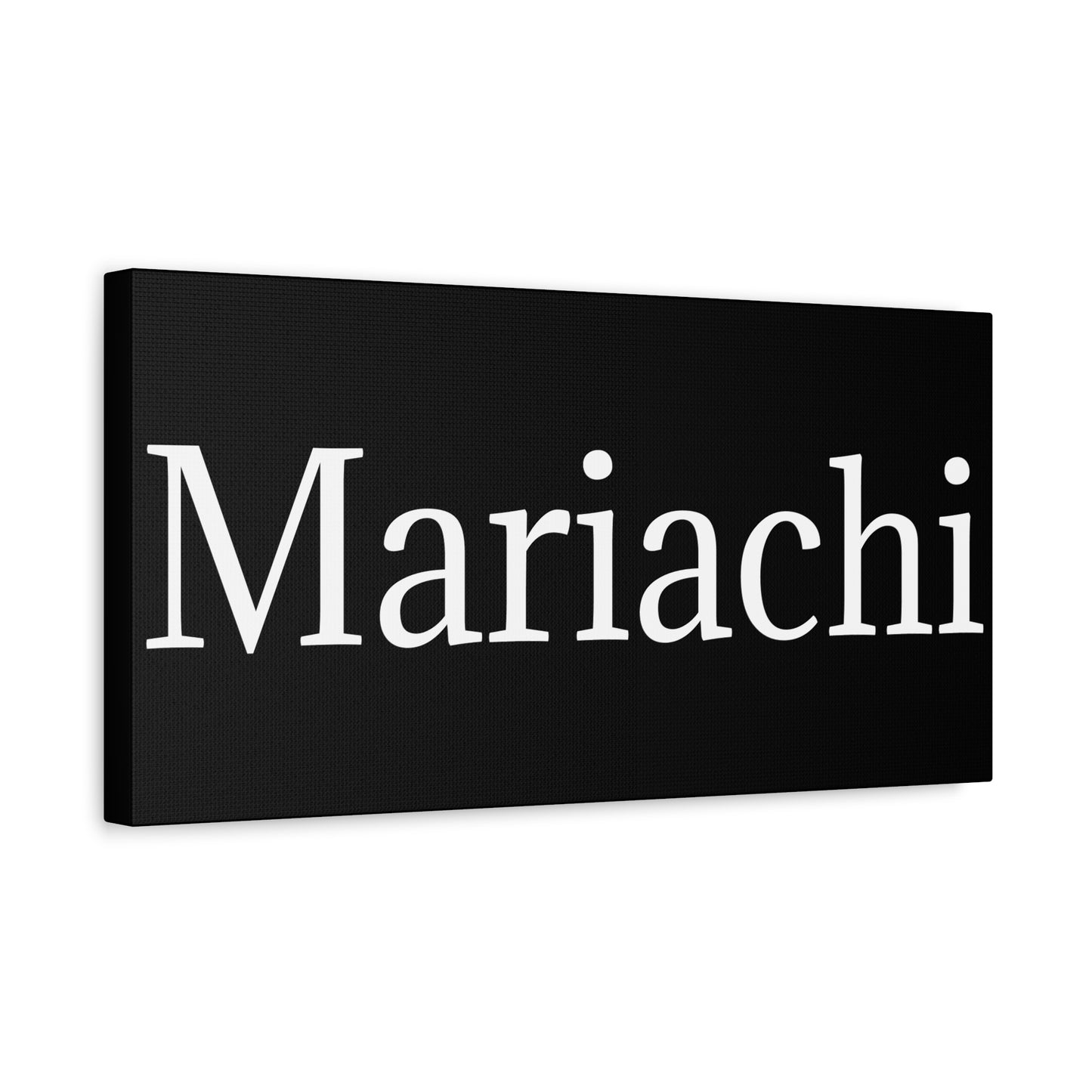 White Mariachi Matte Canvas, Stretched, 1.25"