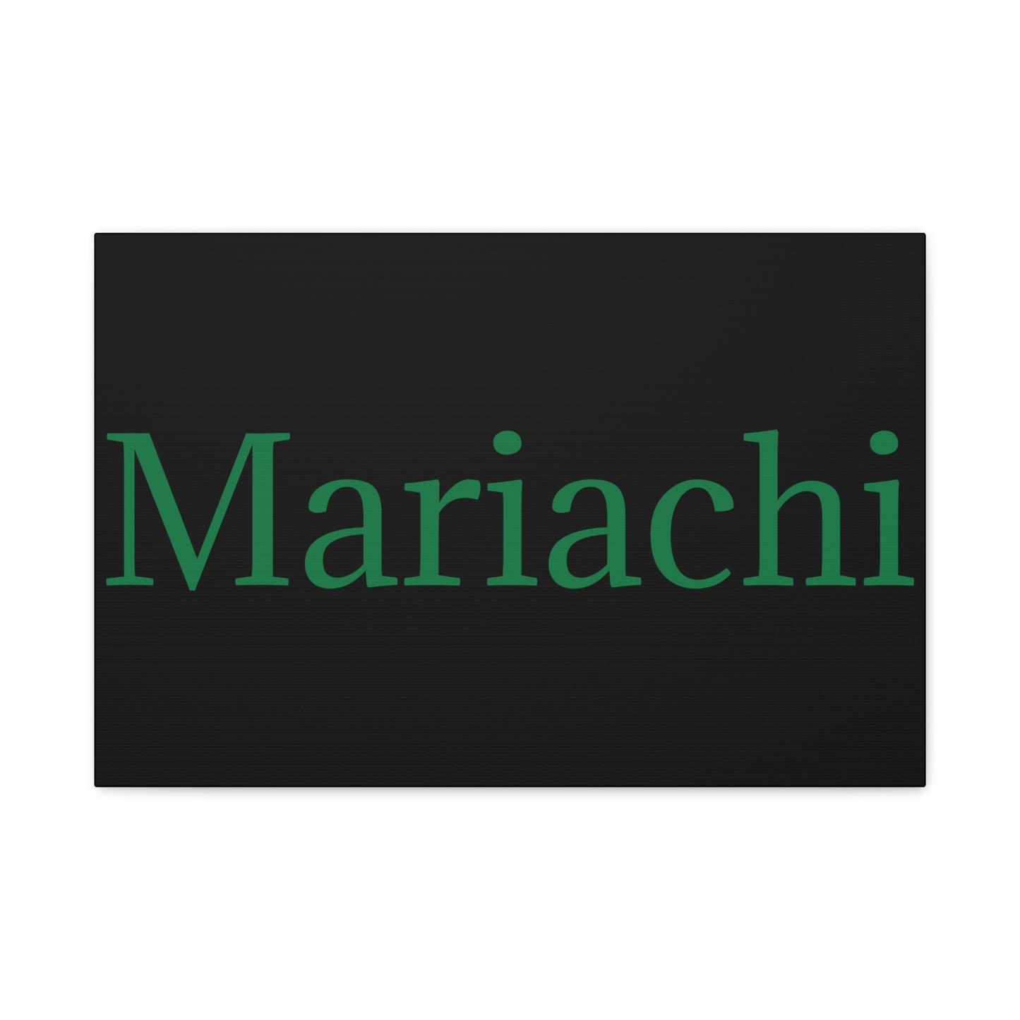 Green Mariachi Matte Canvas, Stretched, 1.25"