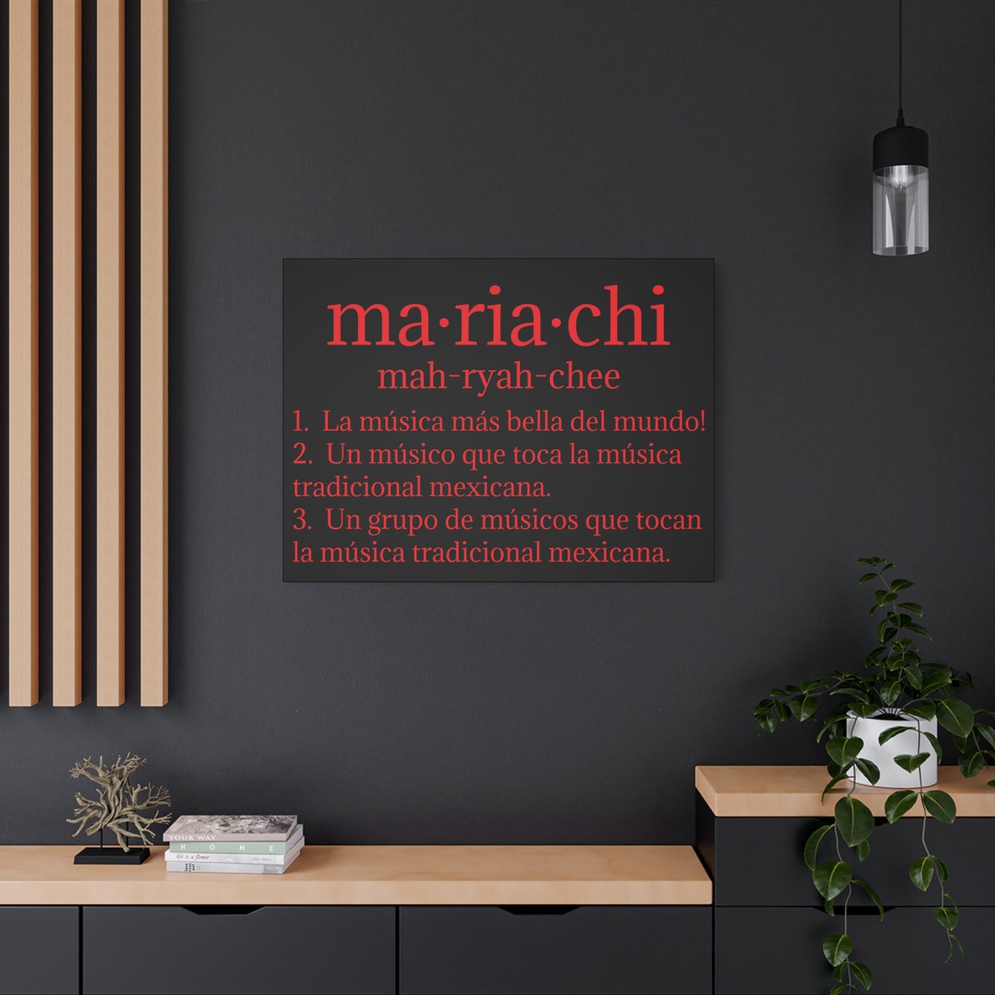 Red Mariachi Definition Business Matte Canvas, Stretched, 1.25"