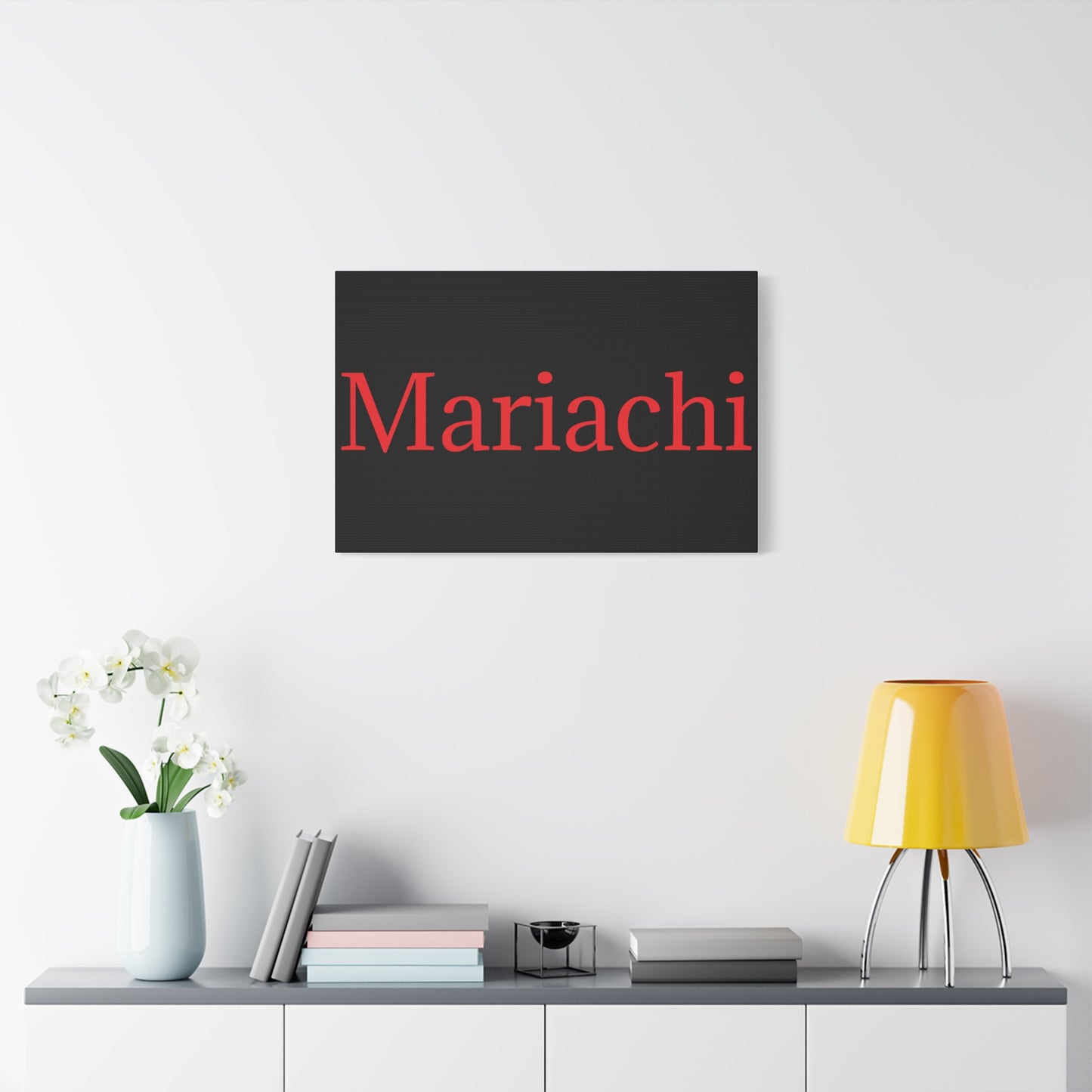 Red Mariachi Matte Canvas, Stretched, 1.25"