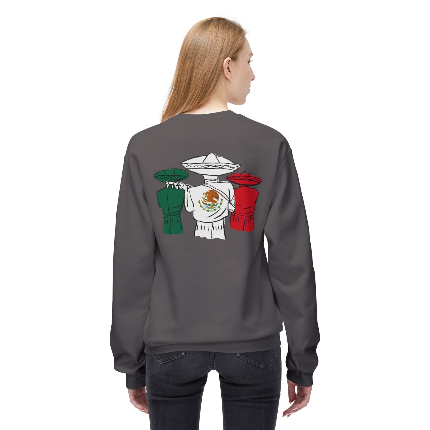 Flag Unisex Midweight Softstyle Fleece Crewneck Sweatshirt