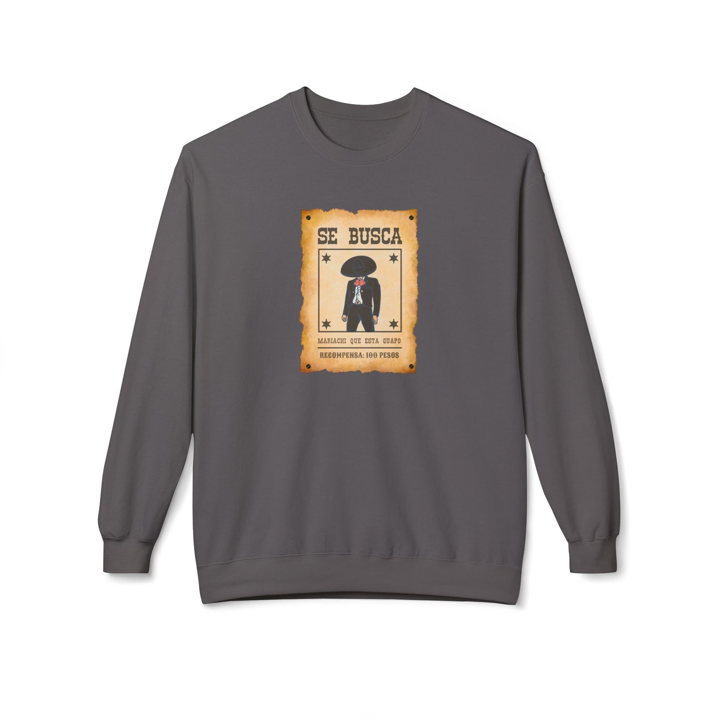 Wanted Mariachi Guapo Unisex Midweight Softstyle Fleece Crewneck Sweatshirt