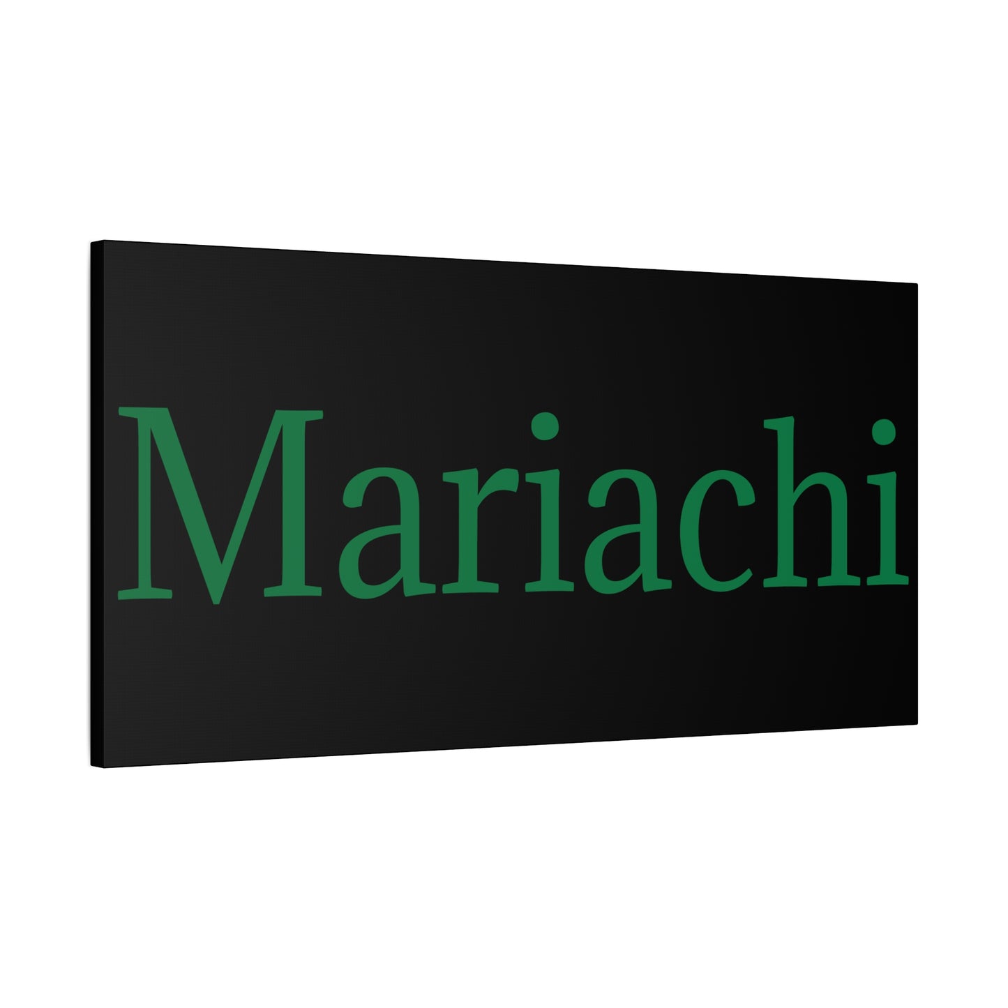 Green Mariachi Matte Canvas, Stretched, 1.25"