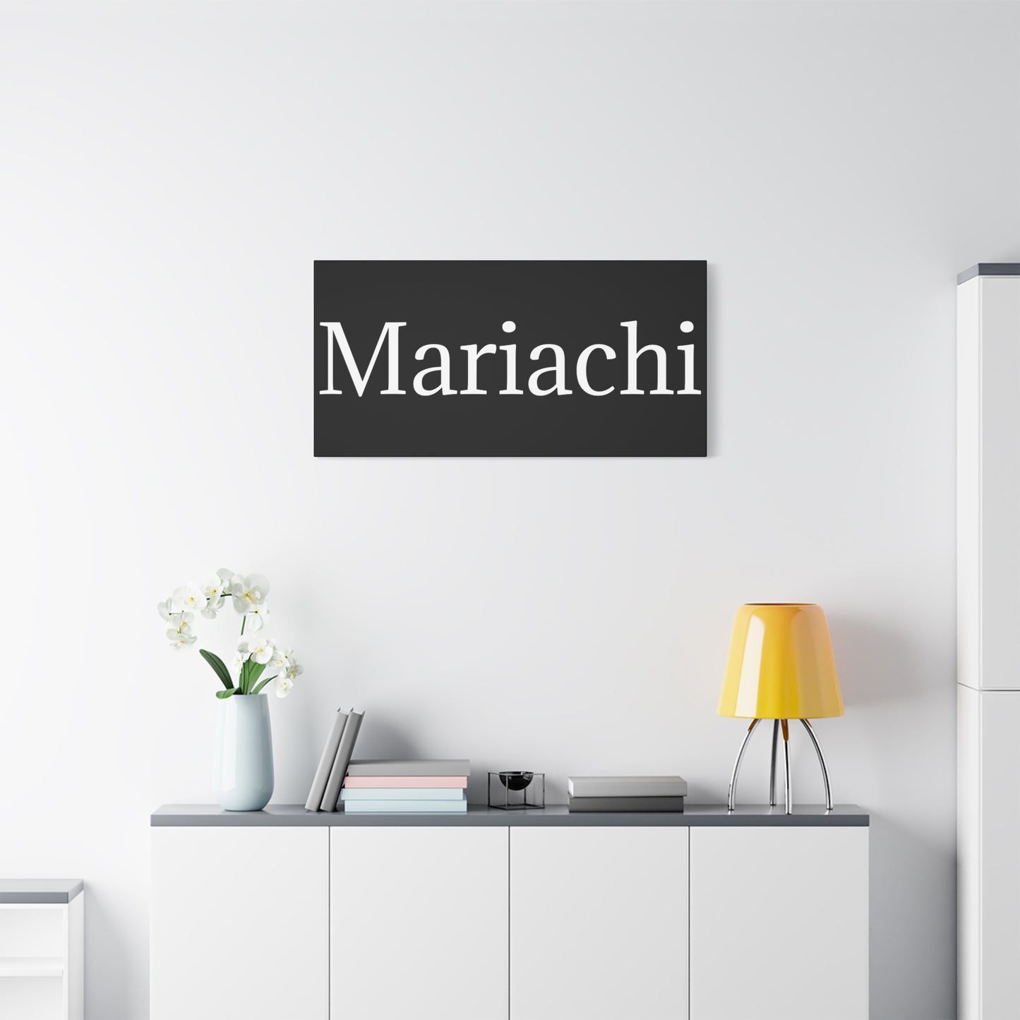 White Mariachi Matte Canvas, Stretched, 1.25"