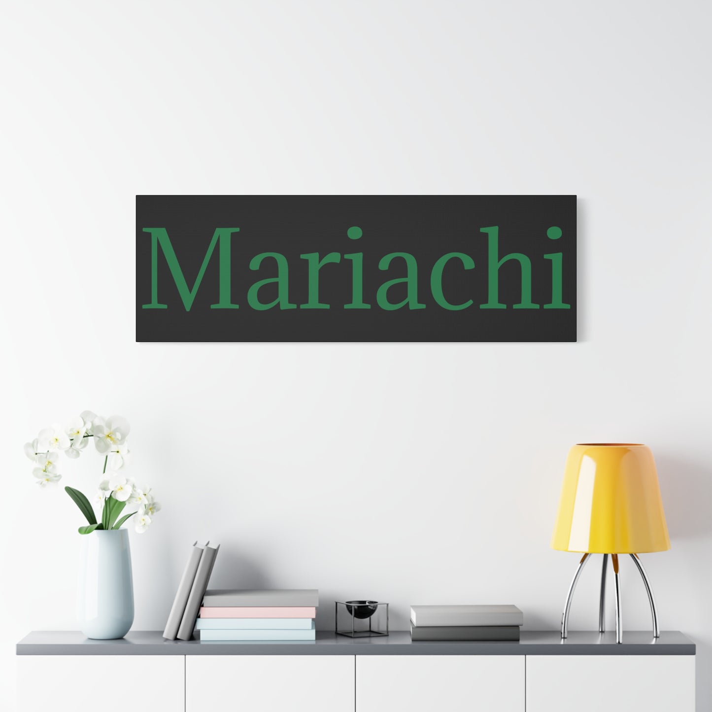 Green Mariachi Matte Canvas, Stretched, 1.25"