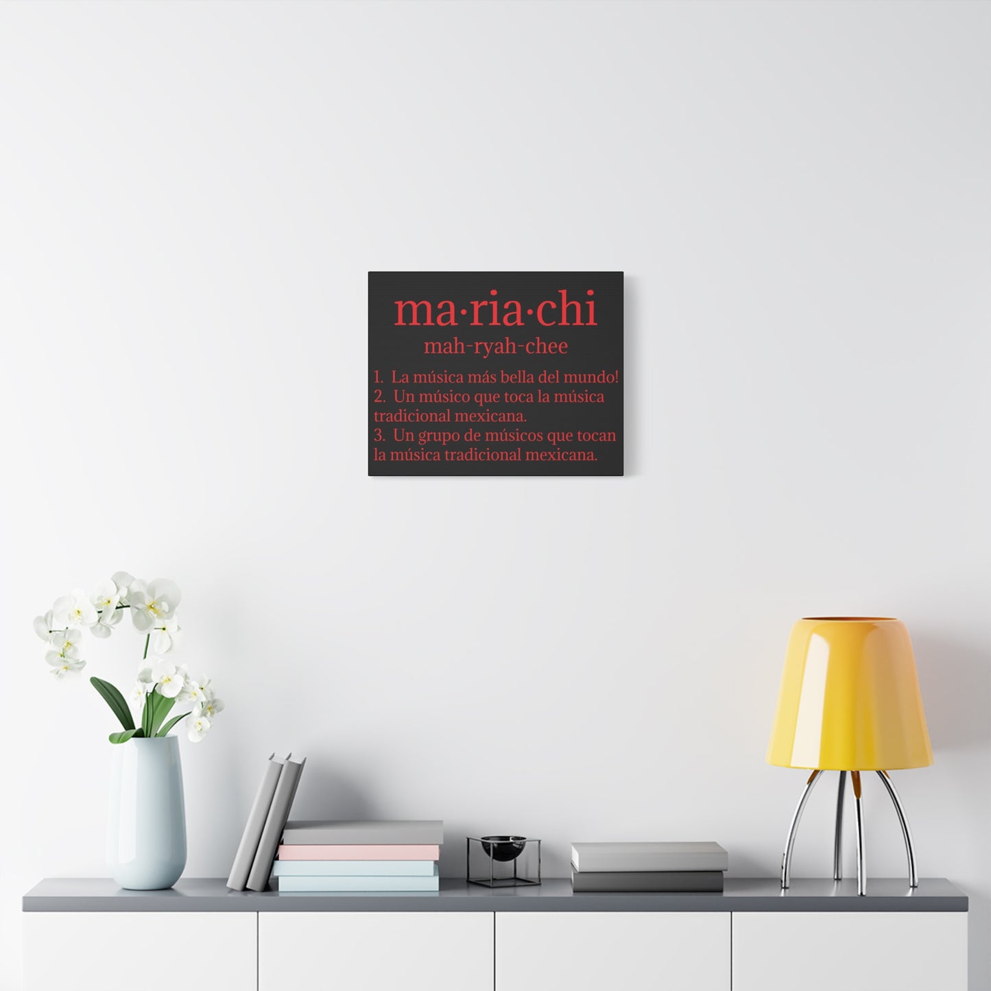 Red Mariachi Definition Business Matte Canvas, Stretched, 1.25"