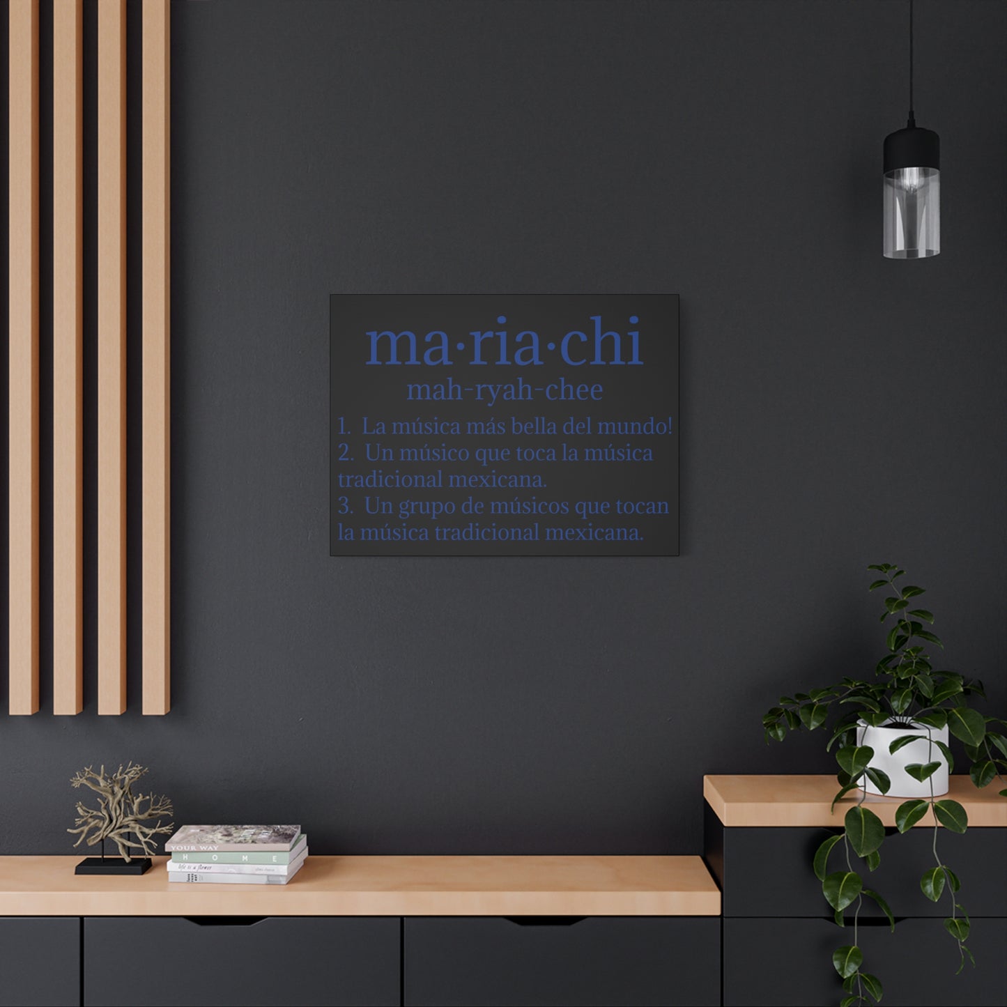 Blue Mariachi Definition Business Matte Canvas, Stretched, 1.25"