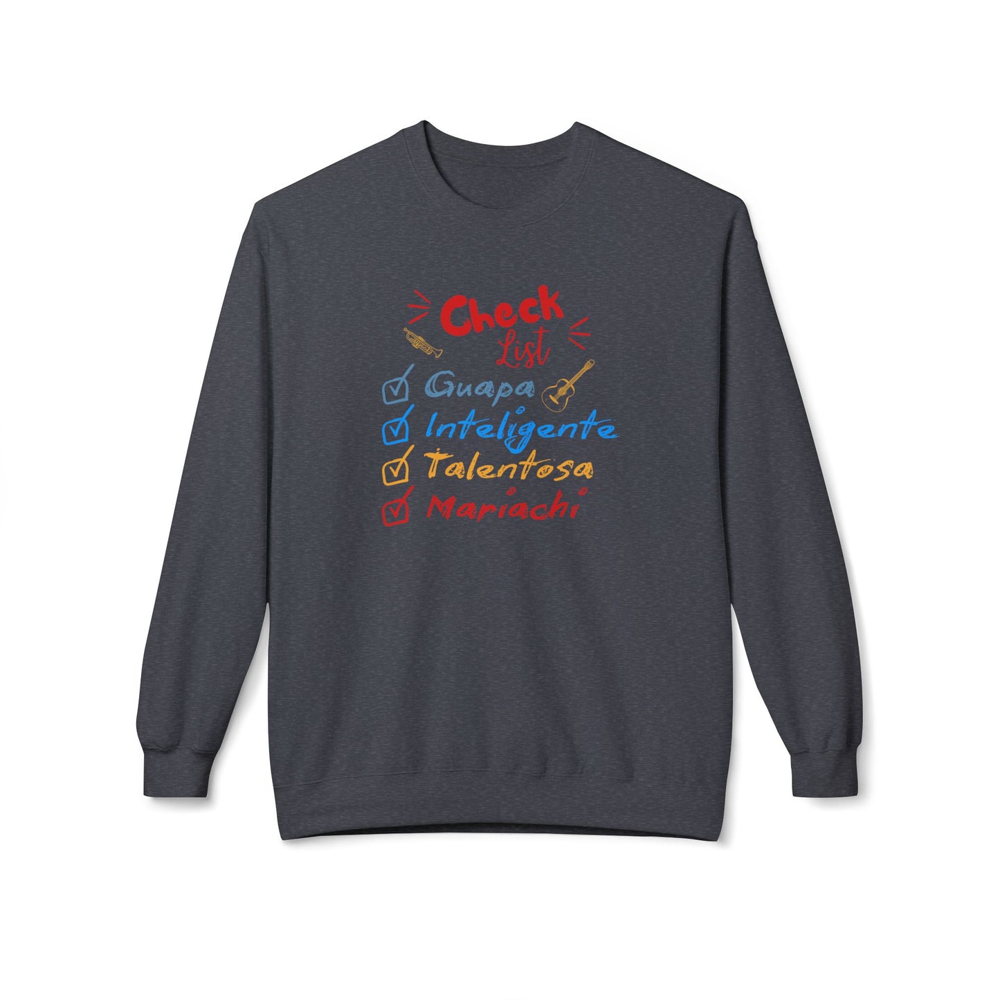 Checklist Guapa Unisex Midweight Softstyle Fleece Crewneck Sweatshirt