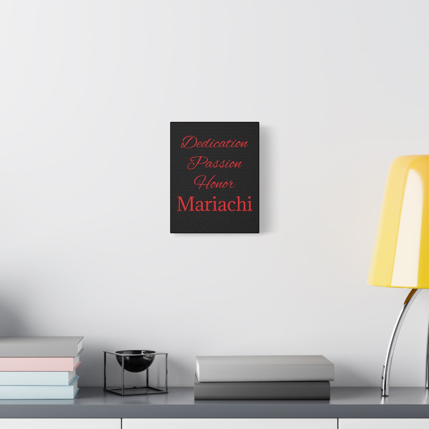 Red Dedication Passion Honor Matte Canvas, Stretched, 1.25"