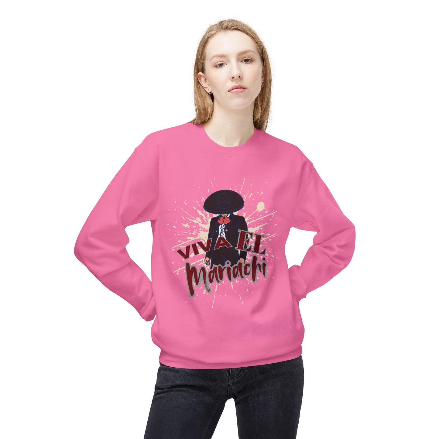 Viva El Mariachi Unisex Midweight Softstyle Fleece Crewneck Sweatshirt