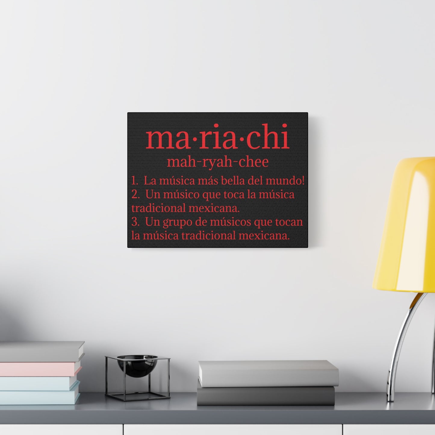 Red Mariachi Definition Business Matte Canvas, Stretched, 1.25"