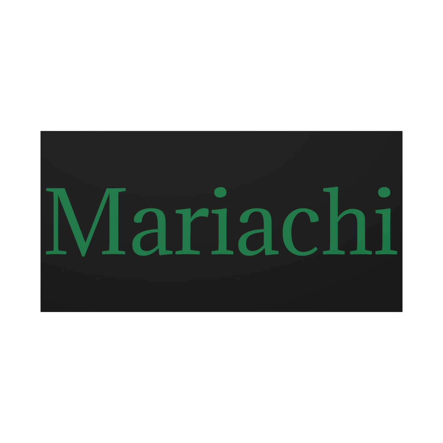 Green Mariachi Matte Canvas, Stretched, 1.25"
