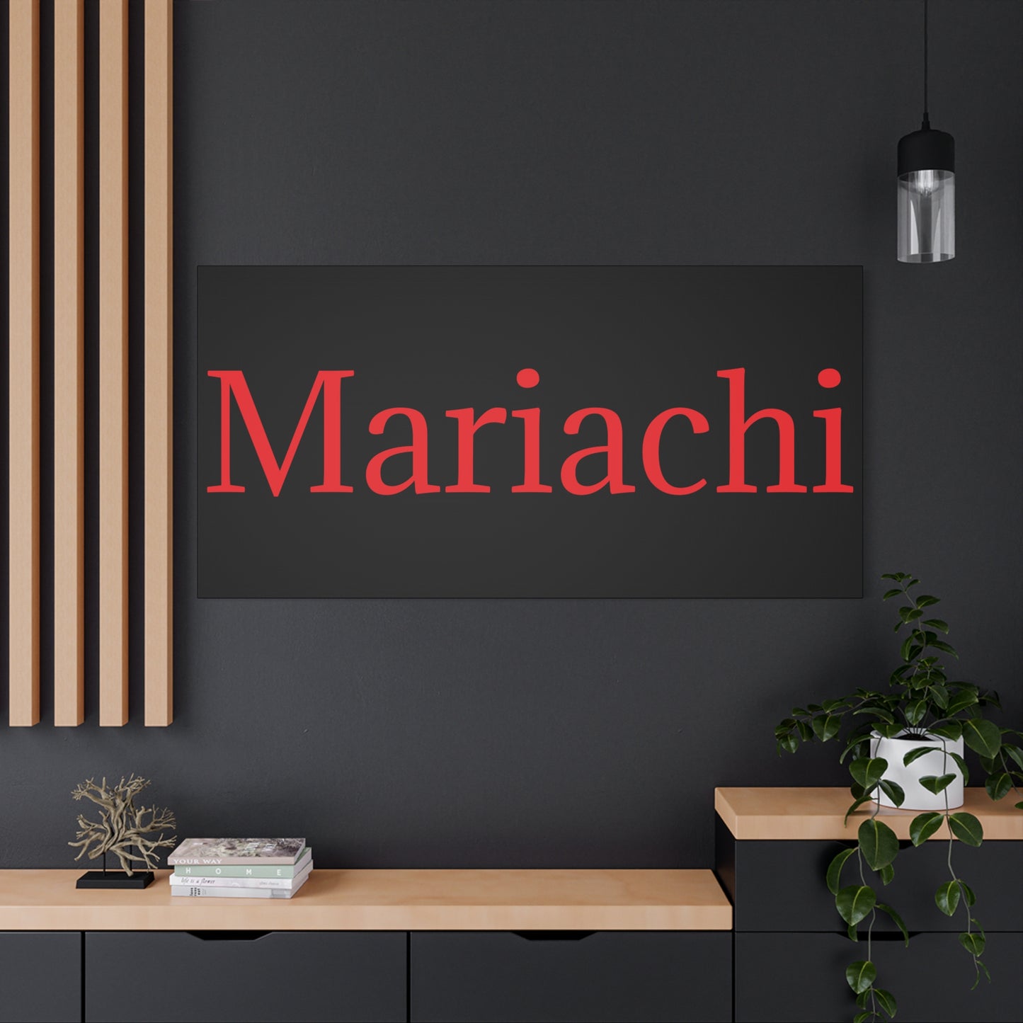 Red Mariachi Matte Canvas, Stretched, 1.25"