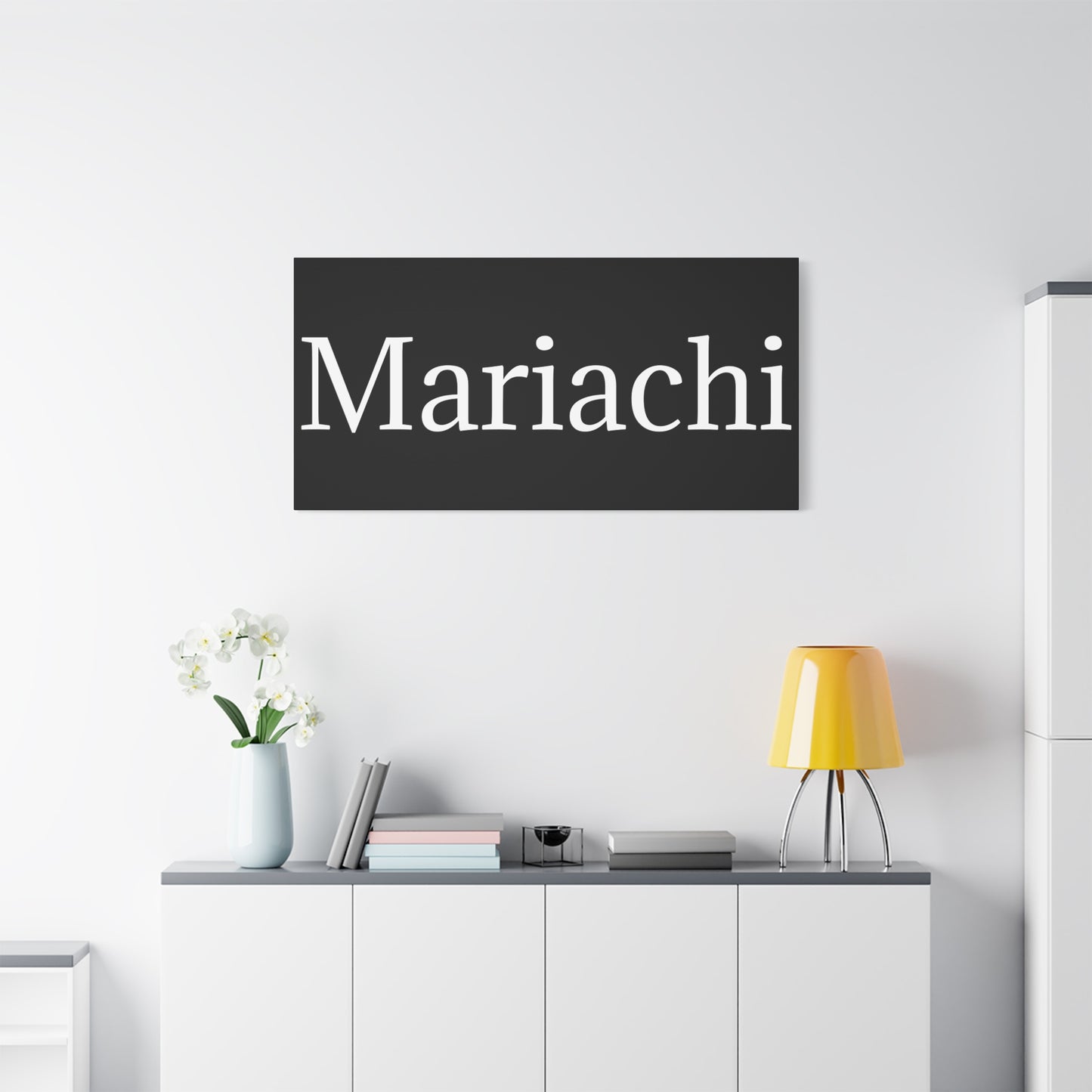 White Mariachi Matte Canvas, Stretched, 1.25"